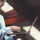 Businessman with laptop