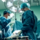 Team of Surgeons Operating in the Hospital.