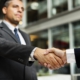 Businessmen Deal Handshake Agreement Concept