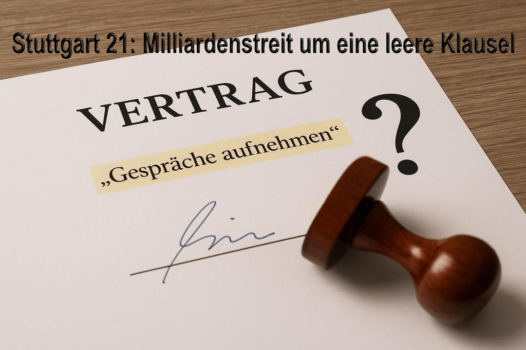 Vertragsrecht Stuttgart 21 – Sprechklausel Urteil