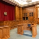 architectural photography of trial court interior view